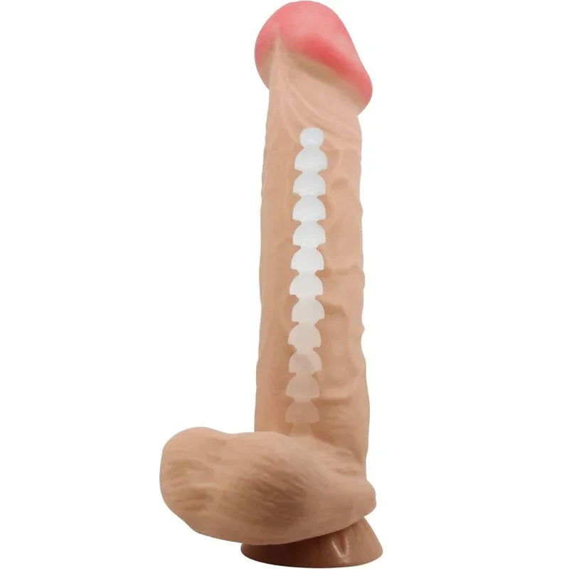 Pretty Love – Série Sliding Skin Gode Réaliste avec Ventouse Sliding Skin Flesh 26 cm