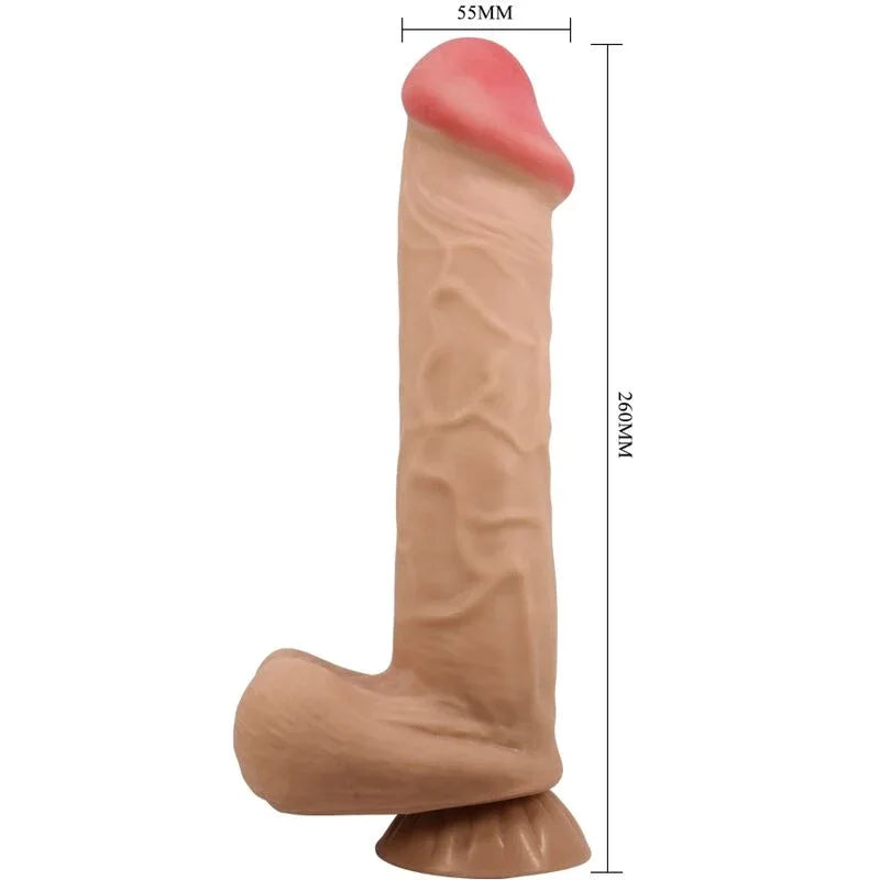 Pretty Love – Série Sliding Skin Gode Réaliste avec Ventouse Sliding Skin Flesh 26 cm