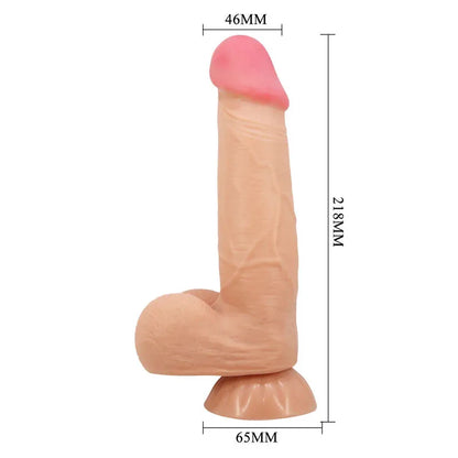 Pretty Love – Série Sliding Skin Gode Réaliste avec Ventouse Sliding Skin 21,8 cm