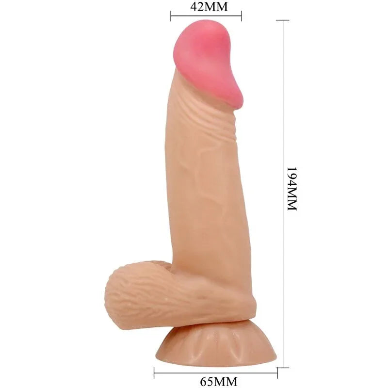 Pretty Love Gode Réaliste Série Sliding Skin avec Ventouse Sliding Skin 19,4 cm