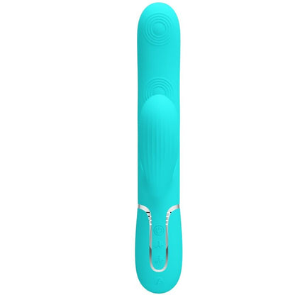 PRETTY LOVE - VIBRADOR MULTIFUNCIONAL 3 EN 1 PERLITA PARA PUNTO G VERDE AGUA