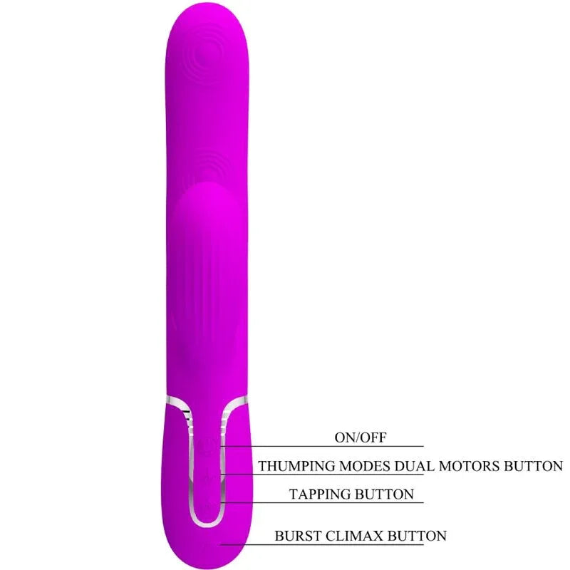 Pretty Love – Vibrateur Point G Multifonction 3 en 1 Perlita Violet