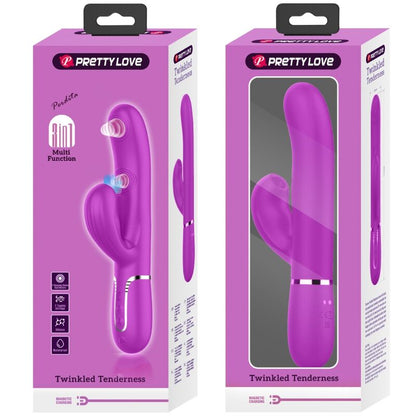 PRETTY LOVE - VIBRATEUR POINT G MULTIFONCTION 3 IN 1 PERLITA VIOLET