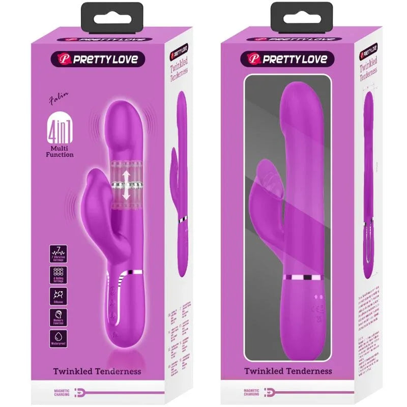 Pretty Love Vibrateur Rabbit Perles Violet