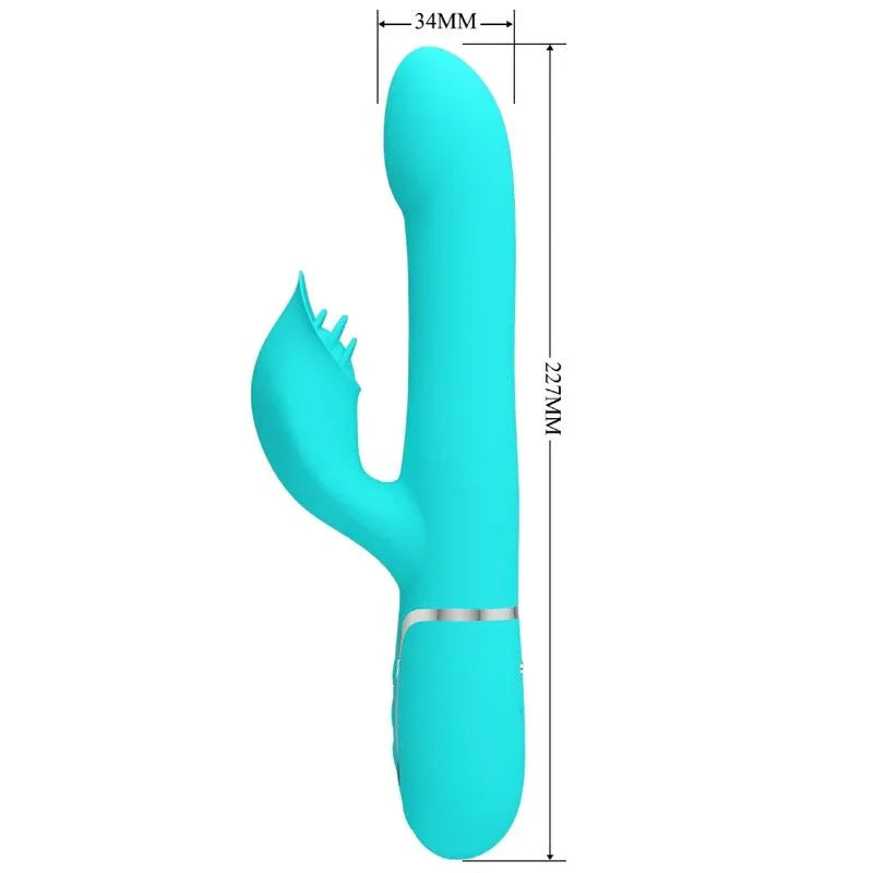 Pretty Love Perles Vibrateur Lapin Vert Aqua