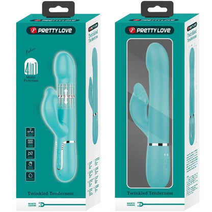 Pretty Love Perles Vibrateur Lapin Vert Aqua
