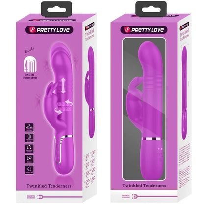 Pretty Love – Vibrateur Coale Rabbit Perles Violet