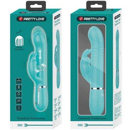 Pretty Love Vibrateur Coale Rabbit Perles Vert Aqua