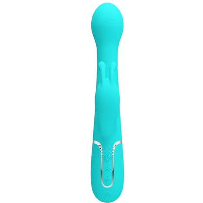 Pretty Love Vibrateur Dejon Rabbit 3 en 1 Multifonction Vert Aqua