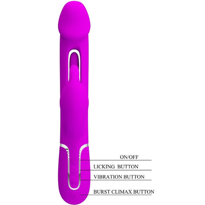 PRETTY LOVE - VIBRATEUR DEJON RABBIT 3 IN 1 MULTIFONCTION FUCHSIA