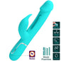 PRETTY LOVE - VIBRADOR MULTIFUNCIONAL DEJON RABBIT 3 EN 1 AGUA VERDE