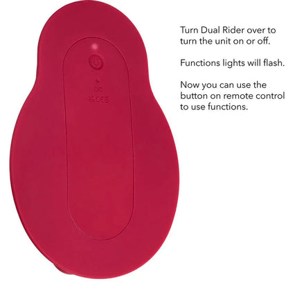 Calexotics – Rider Massager Double Moteur Télécommande Rouge