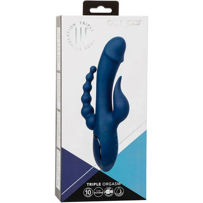 Calexotics – Vibrateur Triple Orgasme Bleu – Explosion de Plaisir & Orgasmes Puissants