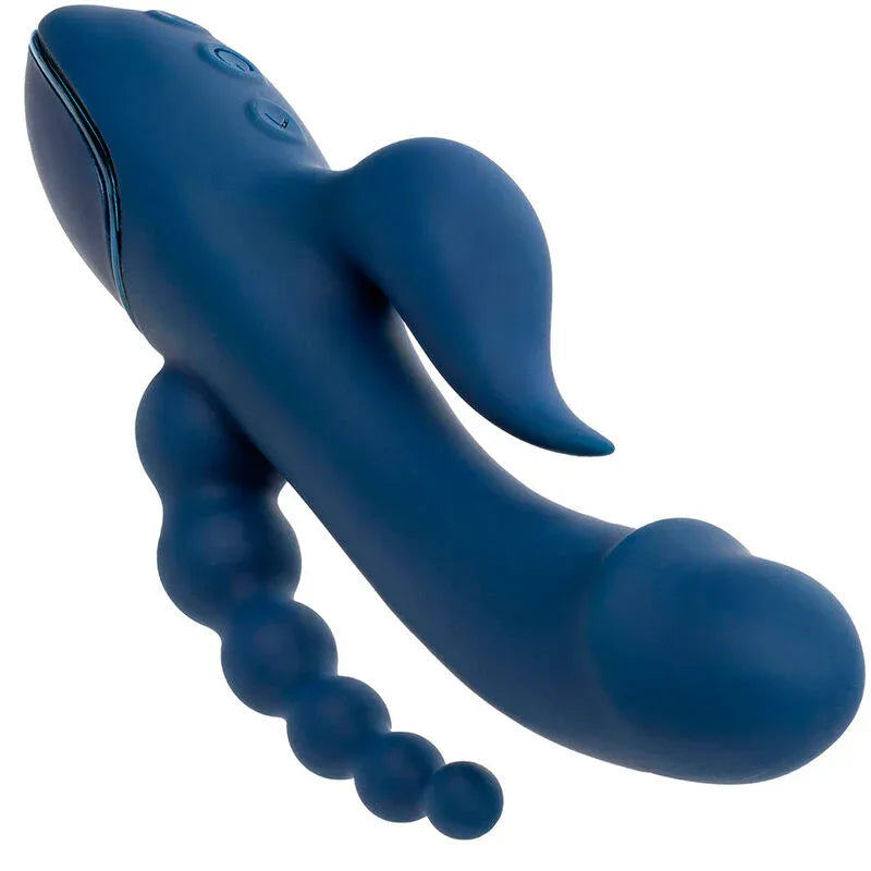 Calexotics – Vibrateur Triple Orgasme Bleu – Explosion de Plaisir & Orgasmes Puissants