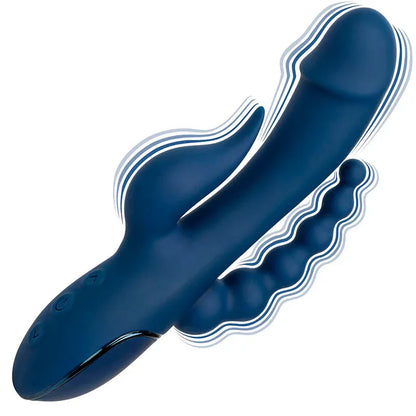 Calexotics – Vibrateur Triple Orgasme Bleu – Explosion de Plaisir & Orgasmes Puissants
