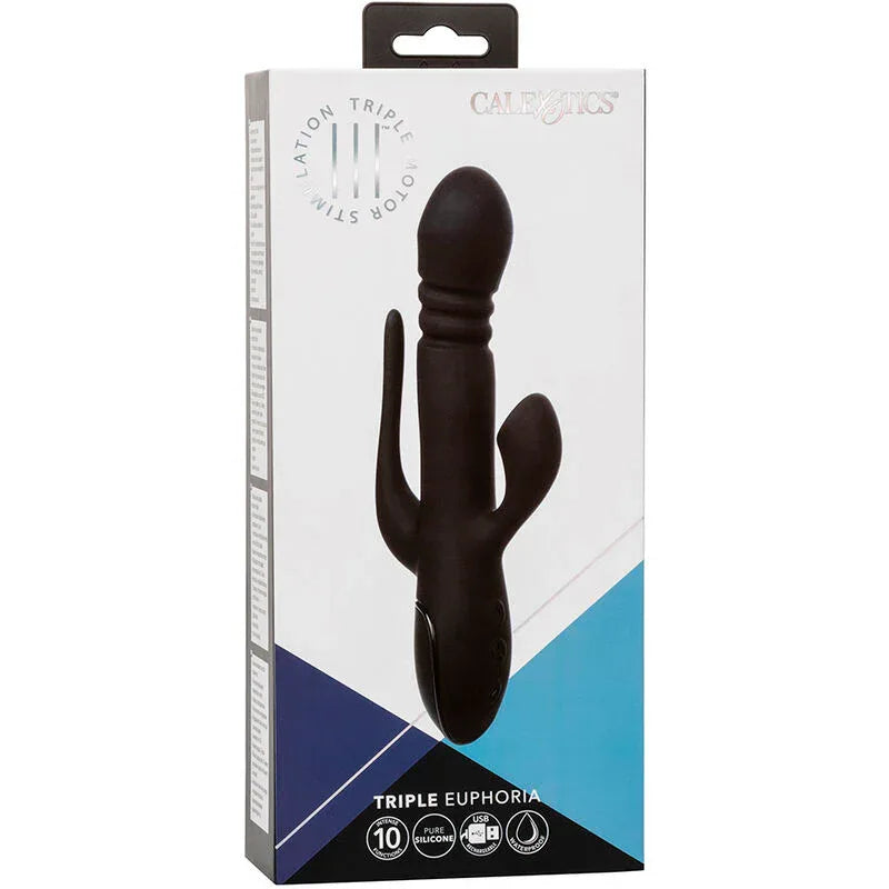 Calexotics – Vibrateur Triple Euphoria Noir