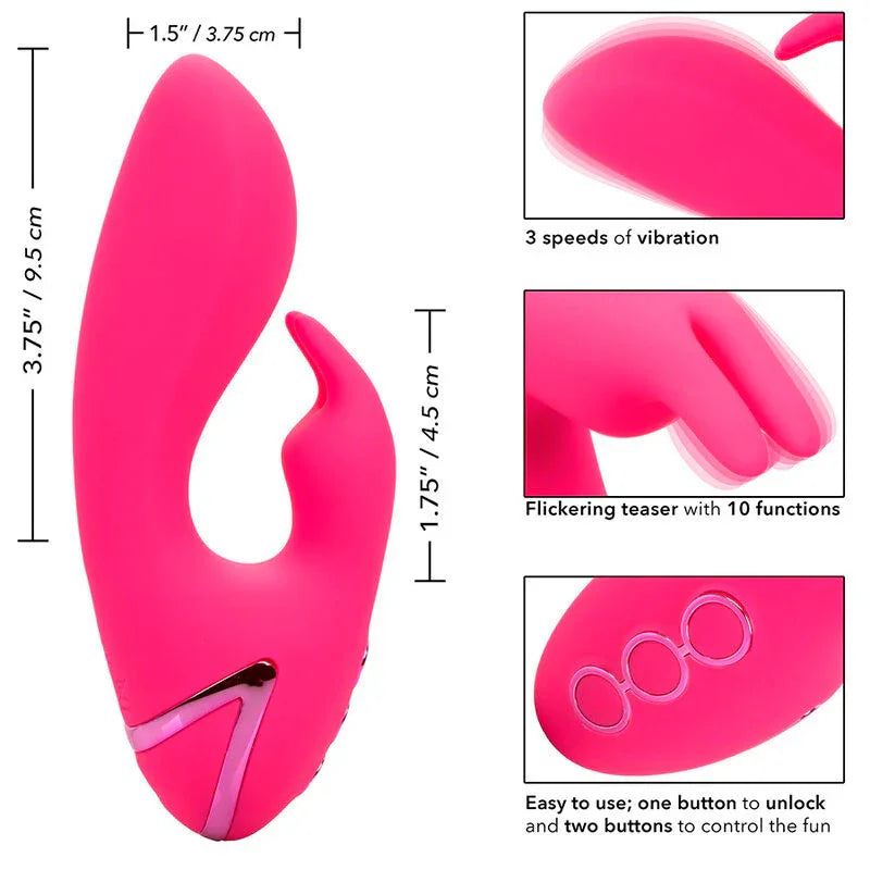 Calexotics – Donc. Vibrateur Cal Sunshine Rabbit Fuchsia Par California Dreaming