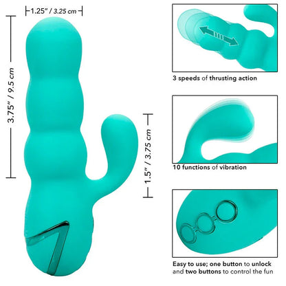 Calexotics – Vibrateur Del Mar Diva Rabbir Aqua Green Par California Dreaming