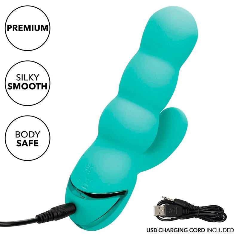Calexotics – Vibrateur Del Mar Diva Rabbir Aqua Green Par California Dreaming