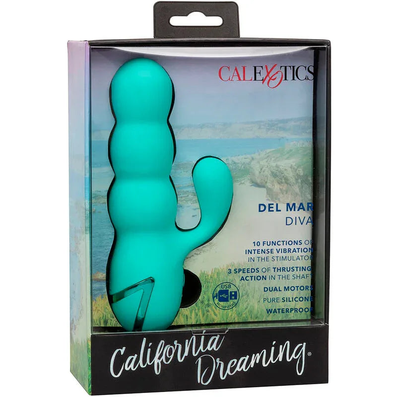 Calexotics – Vibrateur Del Mar Diva Rabbir Aqua Green Par California Dreaming