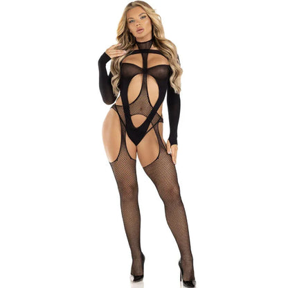 Leg Avenue – Bodystocking Résille Noir