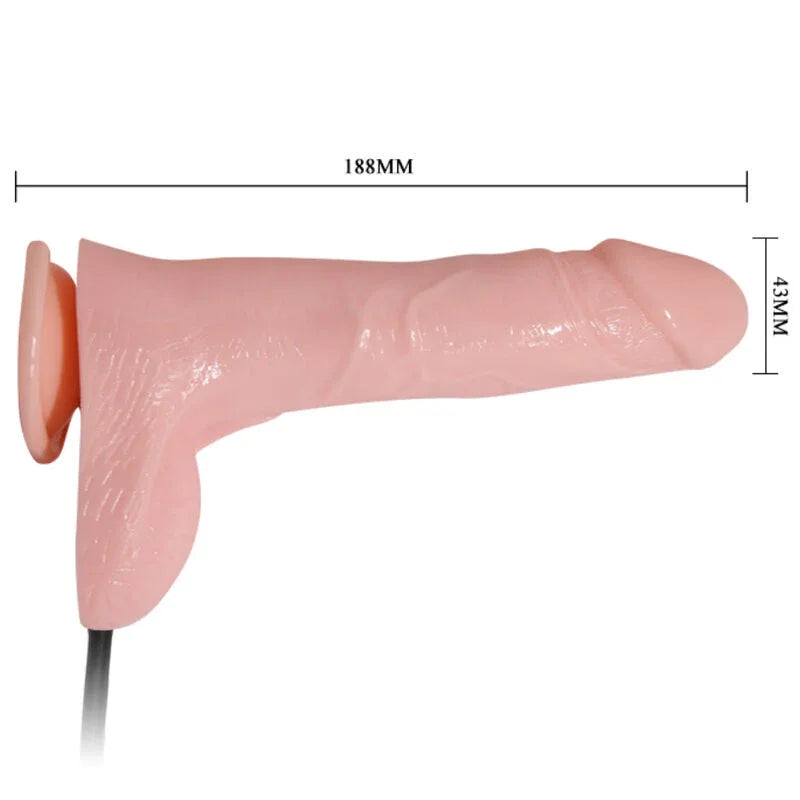 Baile – Gode Réaliste Gonflable avec Ventouse 15 cm
