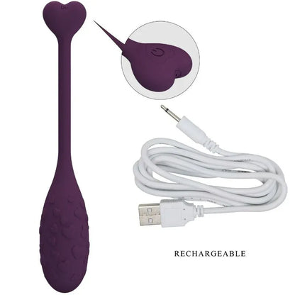 Pretty Love – Fisherman Oeuf Vibrant Contrôlé Par Application Lila