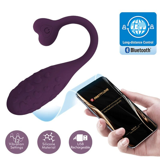 PRETTY LOVE - FISHERMAN OEUF VIBRANT CONTRÔLÉ PAR APPLICATION LILAC