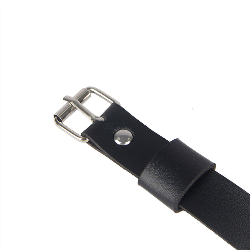 SUBBLIME - ARNÉS DE PIERNA CON CADENA DE CUERO NEGRO TALLA ÚNICA