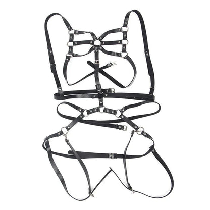 Subblime – Harnais Corps Sangles Ajustables Cuir Noir taille Unique