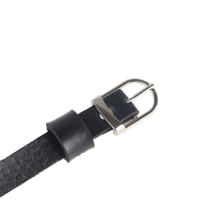 SUBBLIME - ARNÉS DE PECHO CON CADENA DE CUERO NEGRO TALLA ÚNICA S