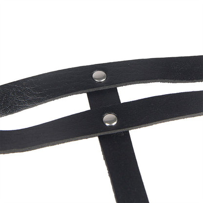 SUBBLIME - CINTURÓN DE CUERO CON ANILLO DE CADENA NEGRO TALLA ÚNICA