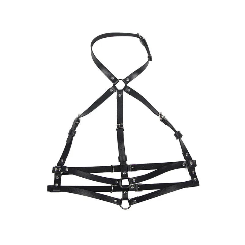 Subblime – Harnais Poitrine Anneau Cuir Noir taille Unique