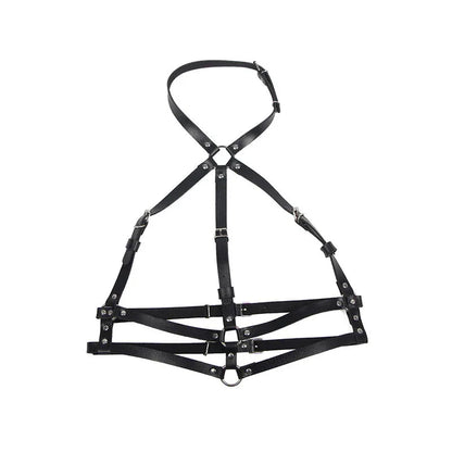 Subblime – Harnais Poitrine Anneau Cuir Noir taille Unique