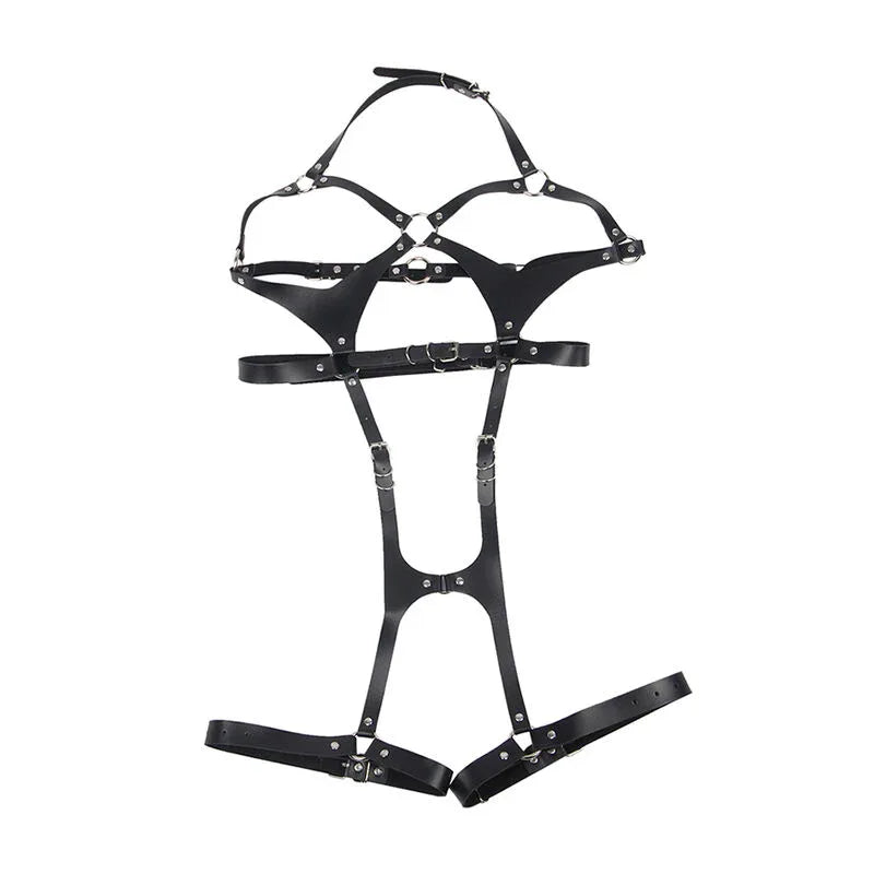 Subblime – Harnais Complet avec Boucles en Cuir Noir taille Unique