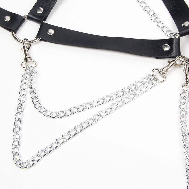 SUBBLIME - SUJETADOR ARNÉS CON DETALLE DE CADENA TALLA ÚNICA