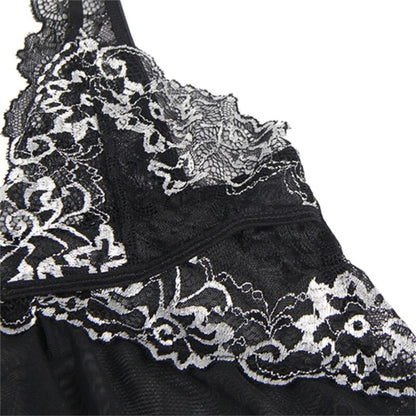 SUBBLIME - BABYDOLL DE TUL CON ENCAJE Y PECHO L/XL