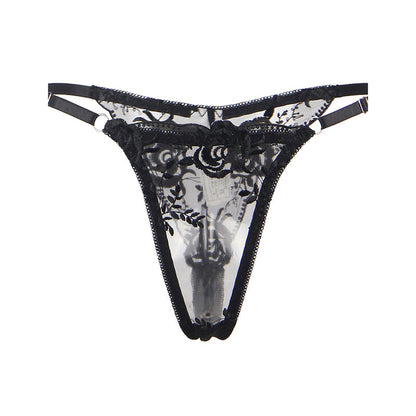 SUBBLIME - CONJUNTO DE 3 PIEZAS SUJETADOR + TANGA + LIGUERO ESTAMPADO FLORAL NEGRO L/XL