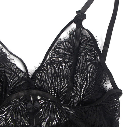 SUBBLIME - BABYDOLL TIRANTES DE ENCAJE AJUSTABLES NEGRO L/XL