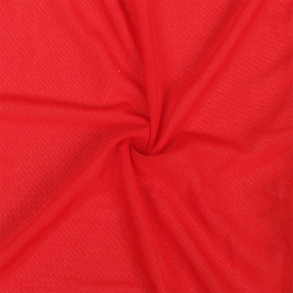 SUBBLIME - VESTIDO DE TELA TRANSPARENTE CON DETALLE DE ENCAJE ROJO L/XL