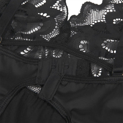 SUBBLIME - BABYDOLL CON ESTAMPADO FLORAL NEGRO EN EL PECHO L/XL