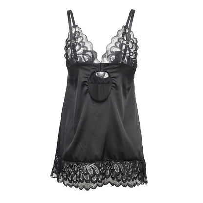 SUBBLIME - BABYDOLL CON ESTAMPADO FLORAL NEGRO EN EL PECHO L/XL
