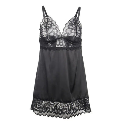 Subblime Babydoll avec Poitrine Imprimé Fleuri Noir L/XL