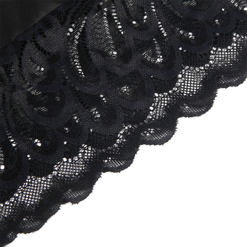 SUBBLIME - BABYDOLL CON ESTAMPADO FLORAL NEGRO EN EL PECHO L/XL