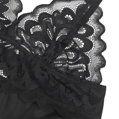 SUBBLIME - BABYDOLL CON ESTAMPADO FLORAL NEGRO EN EL PECHO L/XL