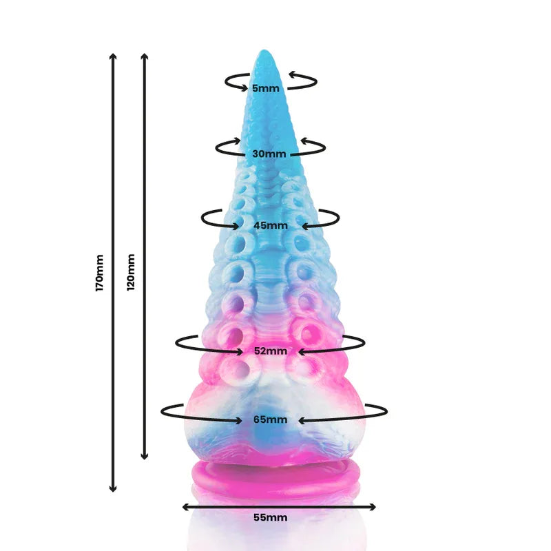 Epic – Gode Tentacle Bleu Phorcys Petite taille