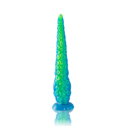 ÉPICO - SCYLLA DILDO PEQUEÑO FLUORESCENTE CON TENTÁCULOS FINOS