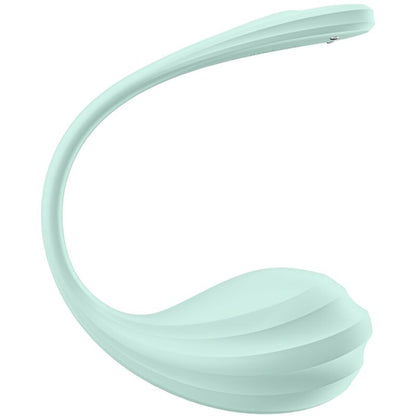 SATISFYER - ESTIMULADOR DEL PUNTO G CON APLICACIÓN GRATUITA SMOOTH PETAL VERDE MAR