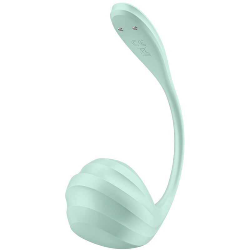 SATISFYER - ESTIMULADOR DEL PUNTO G CON APLICACIÓN GRATUITA SMOOTH PETAL VERDE MAR