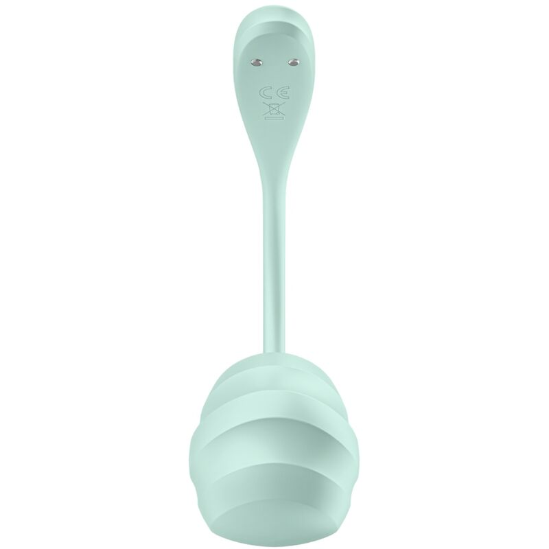 SATISFYER - ESTIMULADOR DEL PUNTO G CON APLICACIÓN GRATUITA SMOOTH PETAL VERDE MAR